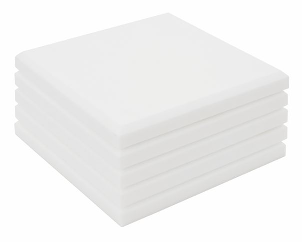 Xilent classic Schallabsorberplatten Quadrat, weiß